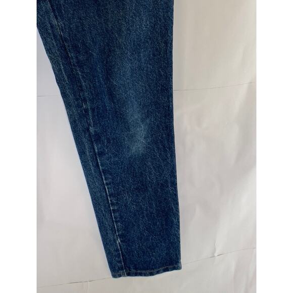 TROUSERS UP Women's Vintage Dark Blue Denim Zipper-Hem Slim-Leg Jean SZ 5/6 - Picture 6 of 10